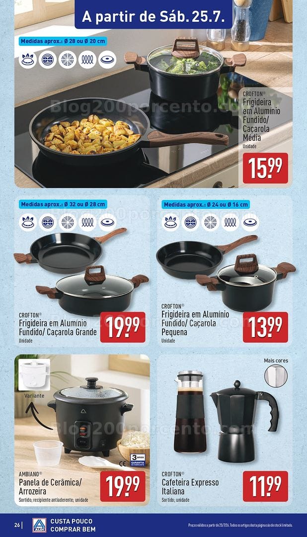 Antevisão Folheto ALDI Promoções de 20 a 26 julho